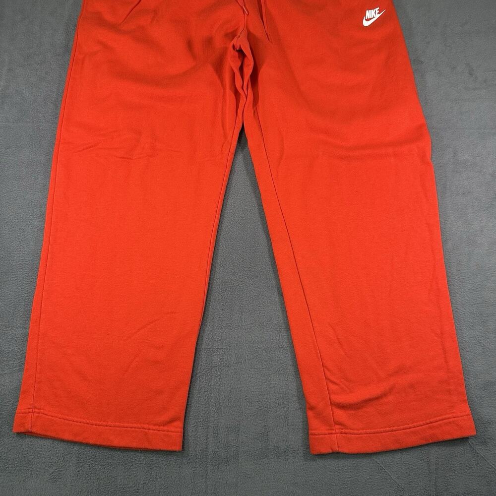 NIKE Women's Sweatpants X-Large Loose Fit Fleece Pants BV4093-673 Orange - Picture 2 of 8